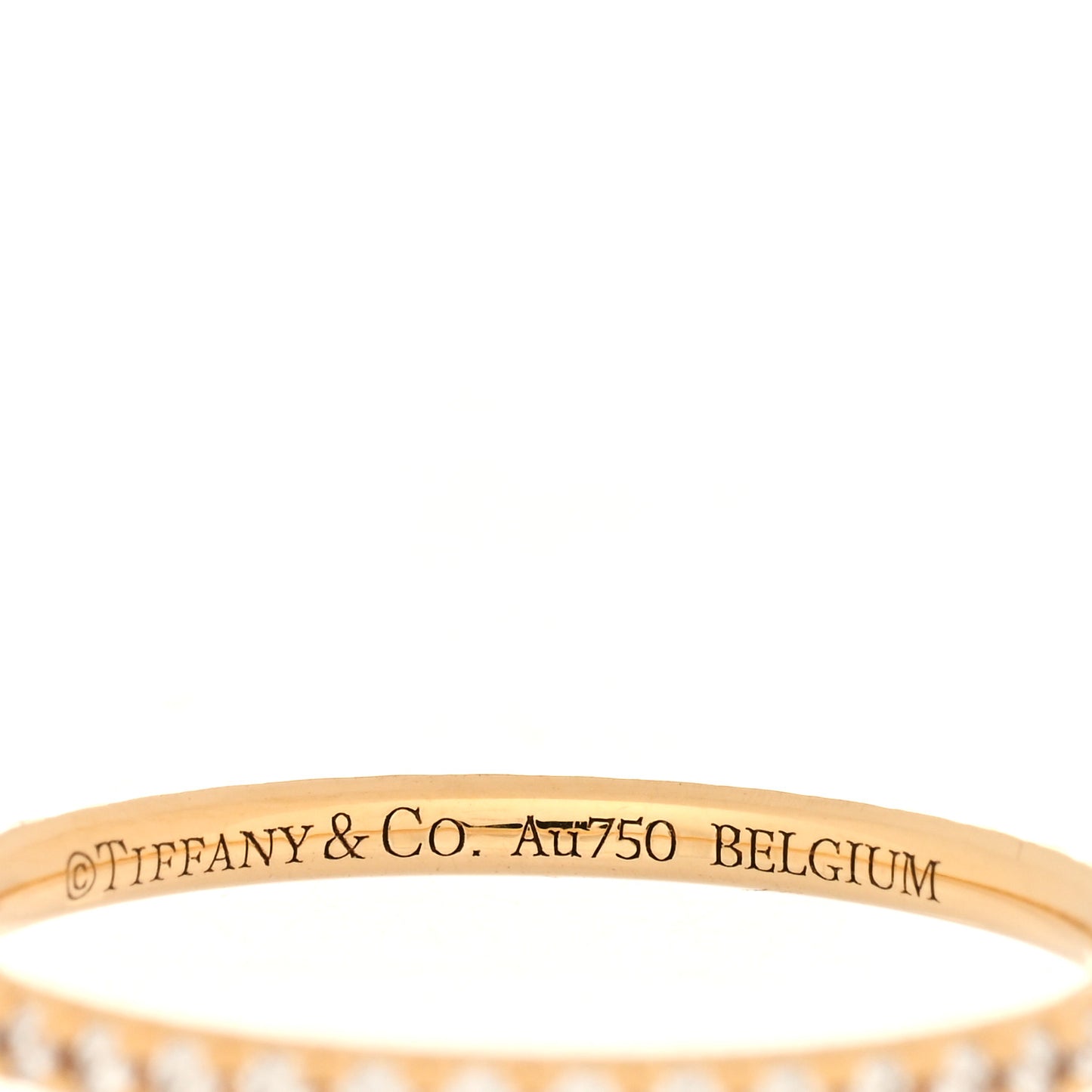 18K Yellow Gold Diamond .31ctw Soleste Full Eternity Band Ring 49 5