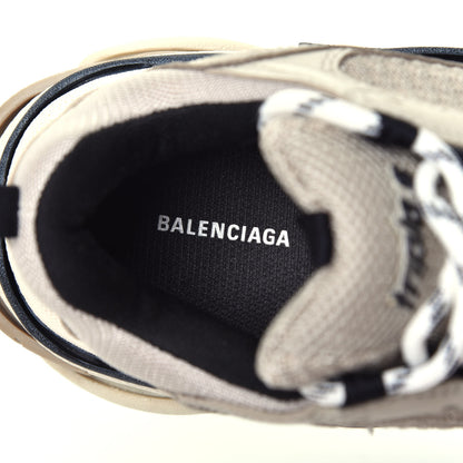 Balenciaga Fabric Mesh Womens Triple S Sneakers 35 Beige Black 6 of 8