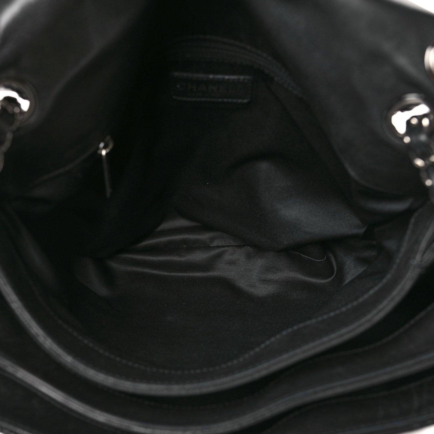 Lambskin Quilted Chanel 3 Maxi Flap Bag Black