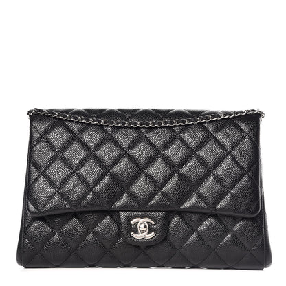 Chanel Caviar Quilted Clutch With Chain Flap Black 1 of 9