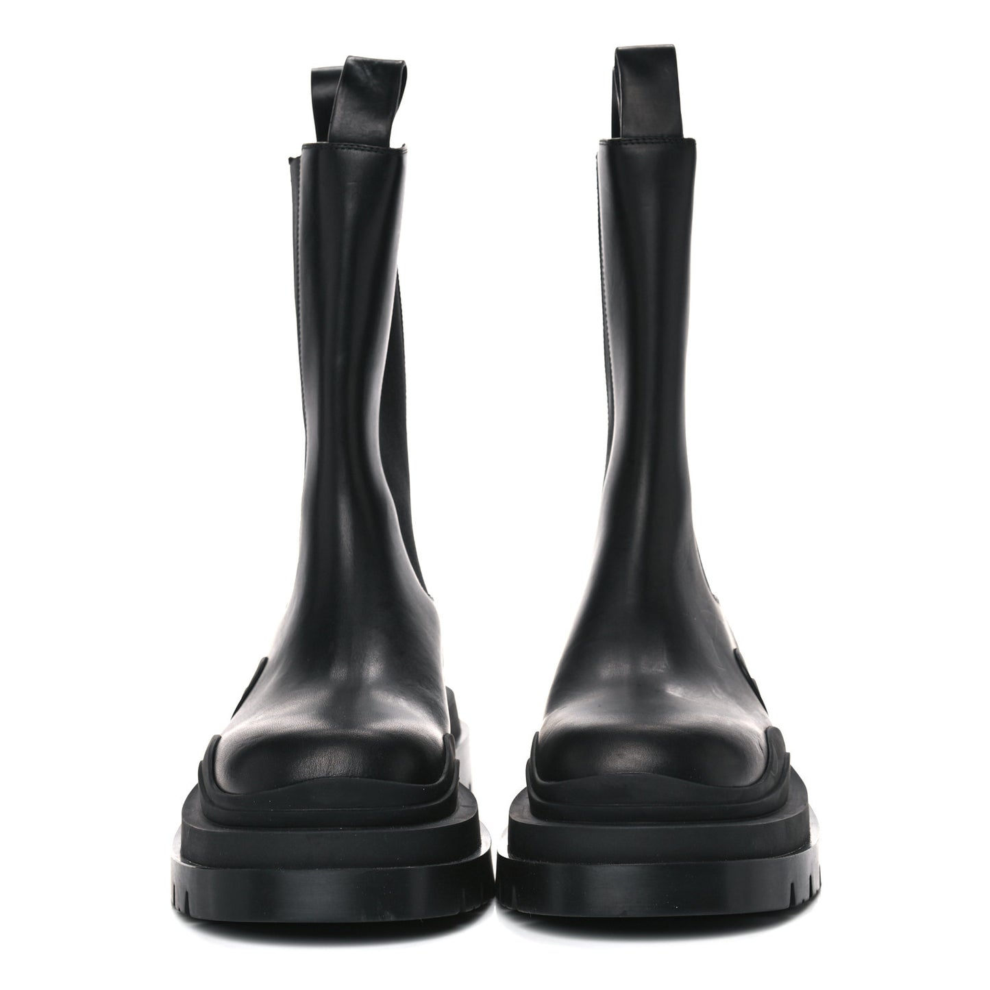 Calfskin The Tire Chelsea Boots 38.5 Black