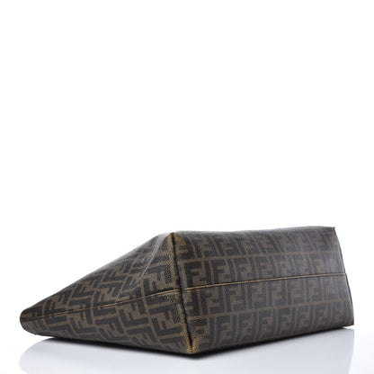 Fendi Zucca Spalmati Medium Roll Tote Tobacco Fuxia 4 of 19