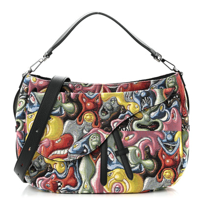 Christian Dior X KENNY SCHARF Jacquard Printed Soft Saddle Bag Multicolor 1 of 10
