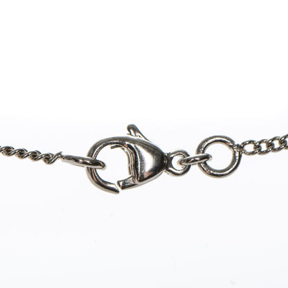 Chanel Crystal CC Camellia Necklace Silver 5 of 8