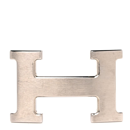 Hermes Brushed Palladium 32mm H Belt Buckle 1 of 4