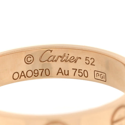 Cartier 18K Yellow Gold 3.5mm LOVE Wedding Band Ring 52 6 4 of 5