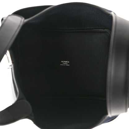 Hermes Toile Goeland Swift Cargo Picotin Lock 18 Bleu Marine Black 5 of 10