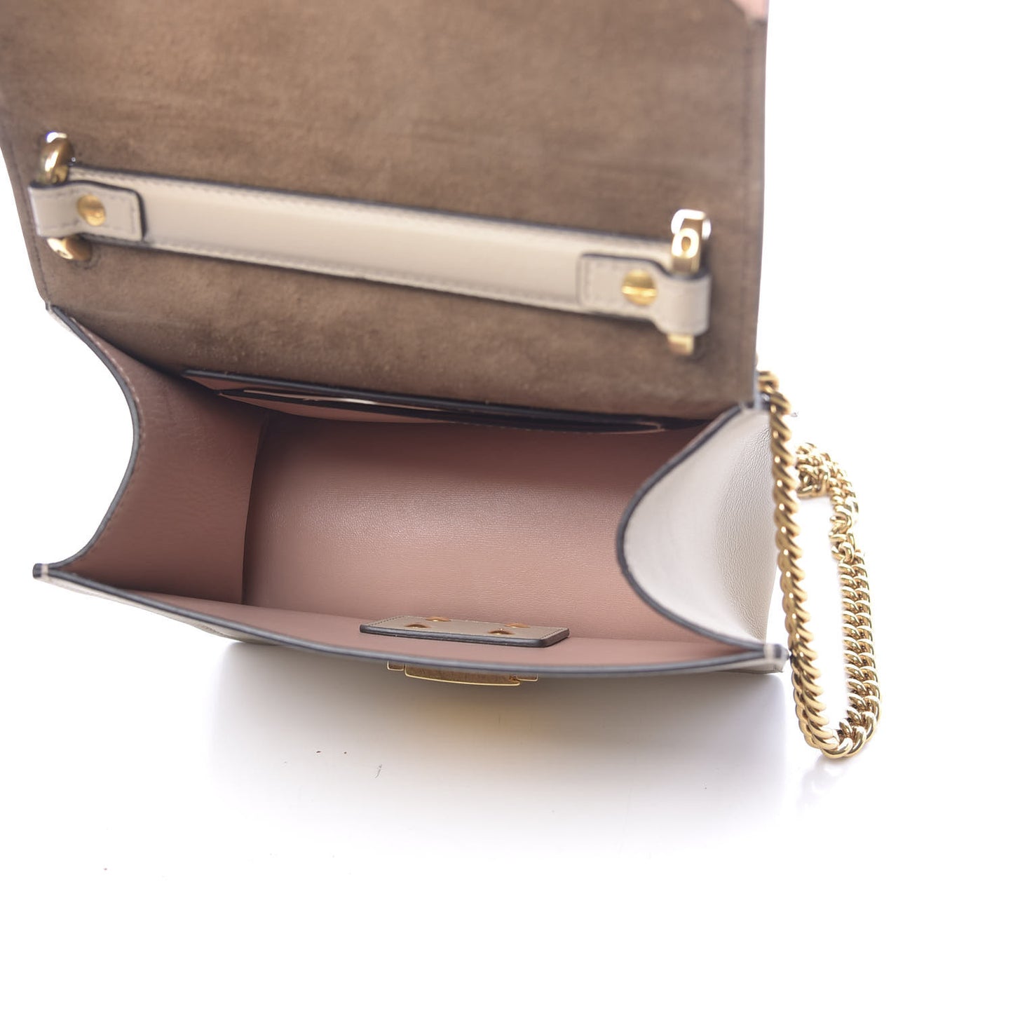 Vitello Grace Matte Small Kan U Shoulder Bag Nuvola