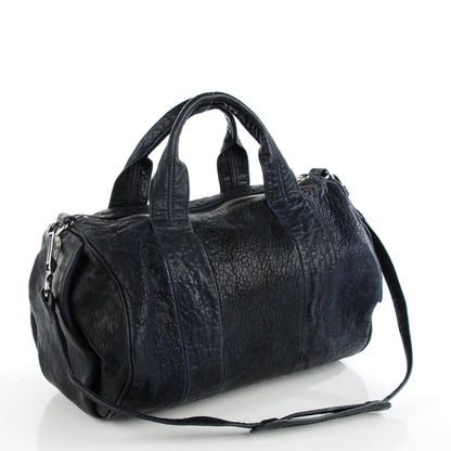 Alexander Wang Pebbled Lambskin Rocco Midnight 3 of 7