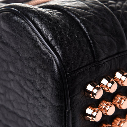 Alexander Wang Pebbled Lambskin Mini Rockie Black Rose Gold Hardware 9 of 12