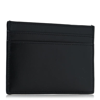 Saint Laurent Calfskin Tiny Cassandre Credit Card Case Black 3 of 9
