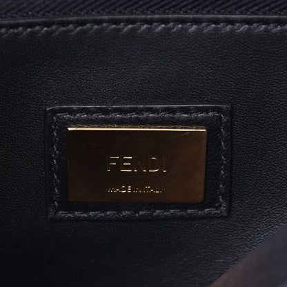 Fendi Vitello Seta Shiny Nappa Medium Peekaboo Iconic Satchel Black 7 of 10