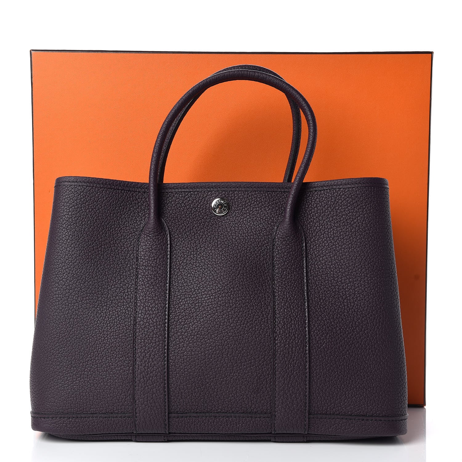 Hermes Vache Country Garden Party 30 TPM Raisin 10 of 11