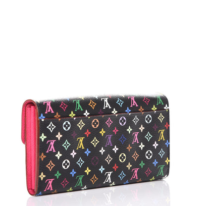 Louis Vuitton Monogram Multicolor Sarah Wallet NM Black Grenade 3 of 7