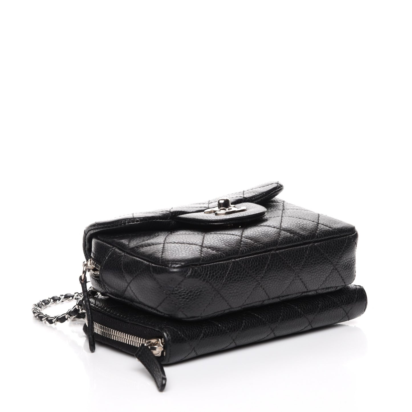 Caviar Quilted New Mini Flap Black