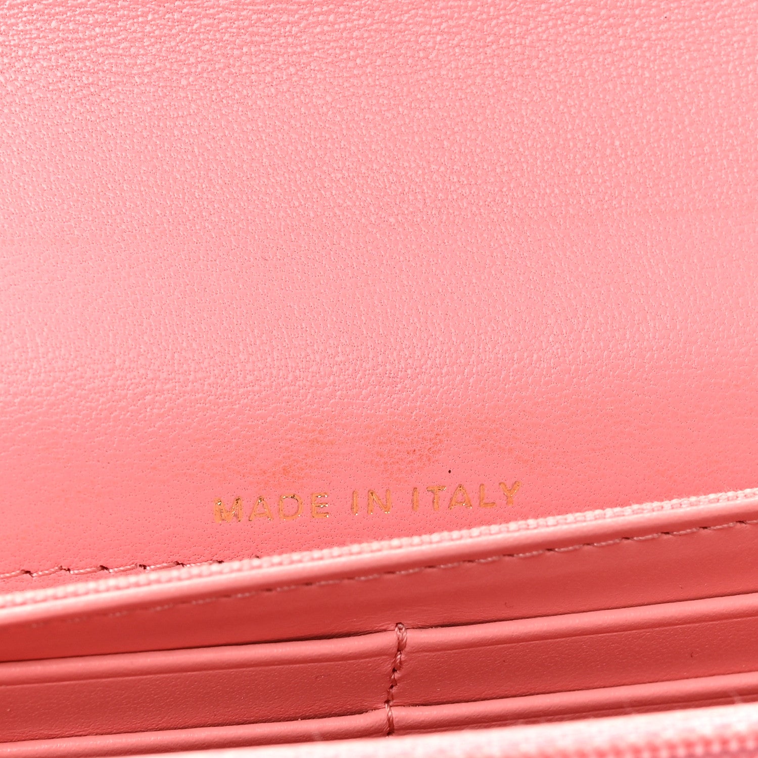 Chanel Lambskin Quilted Chanel 19 Flap Wallet Coral Pink 7 of 13