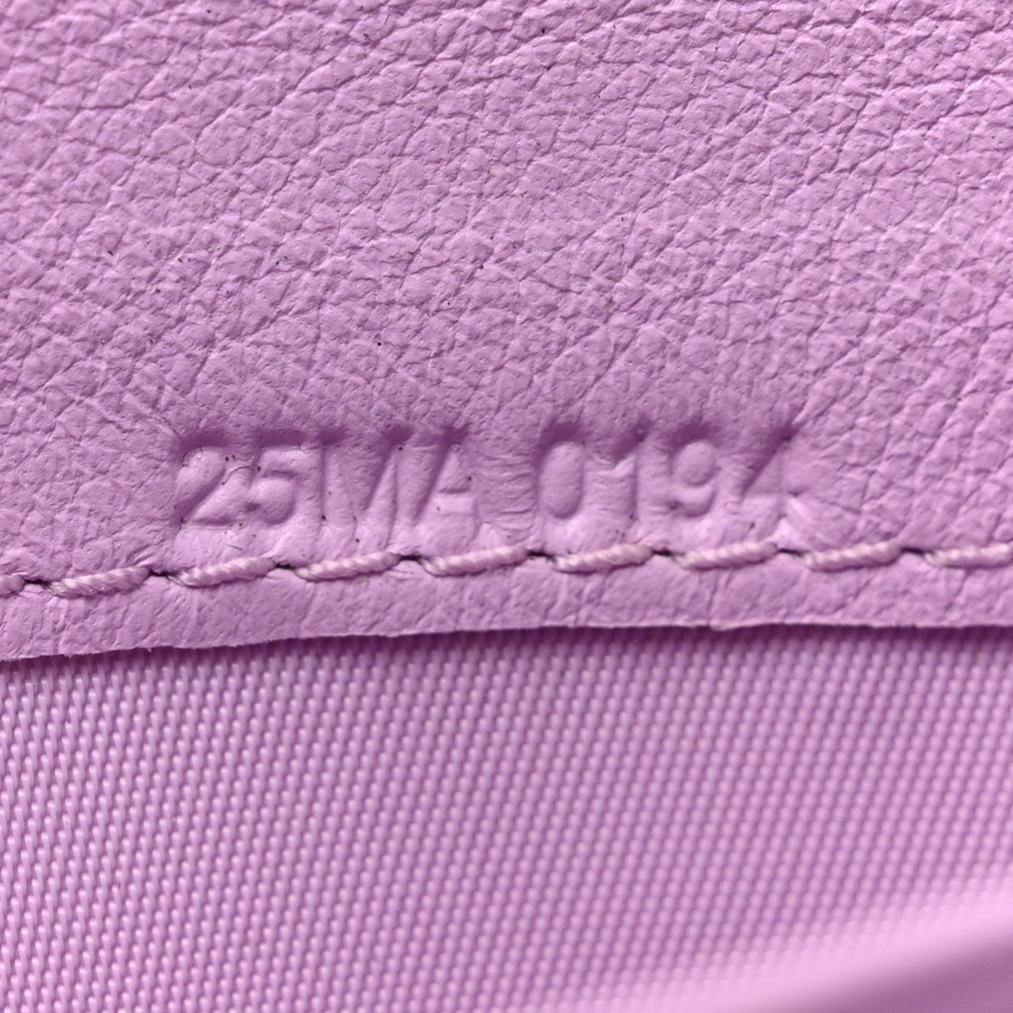 Calfskin Bi-Color Envelope Chain Wallet Red Purple