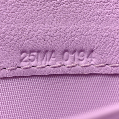 Christian Dior Calfskin Bi-Color Envelope Chain Wallet Red Purple 8 of 18