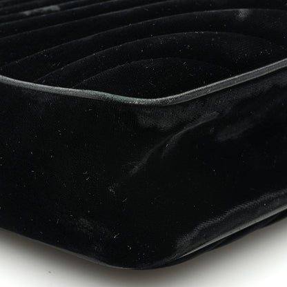 Saint Laurent Velvet Matelasse Monogram Lou Camera Bag Black 9 of 10