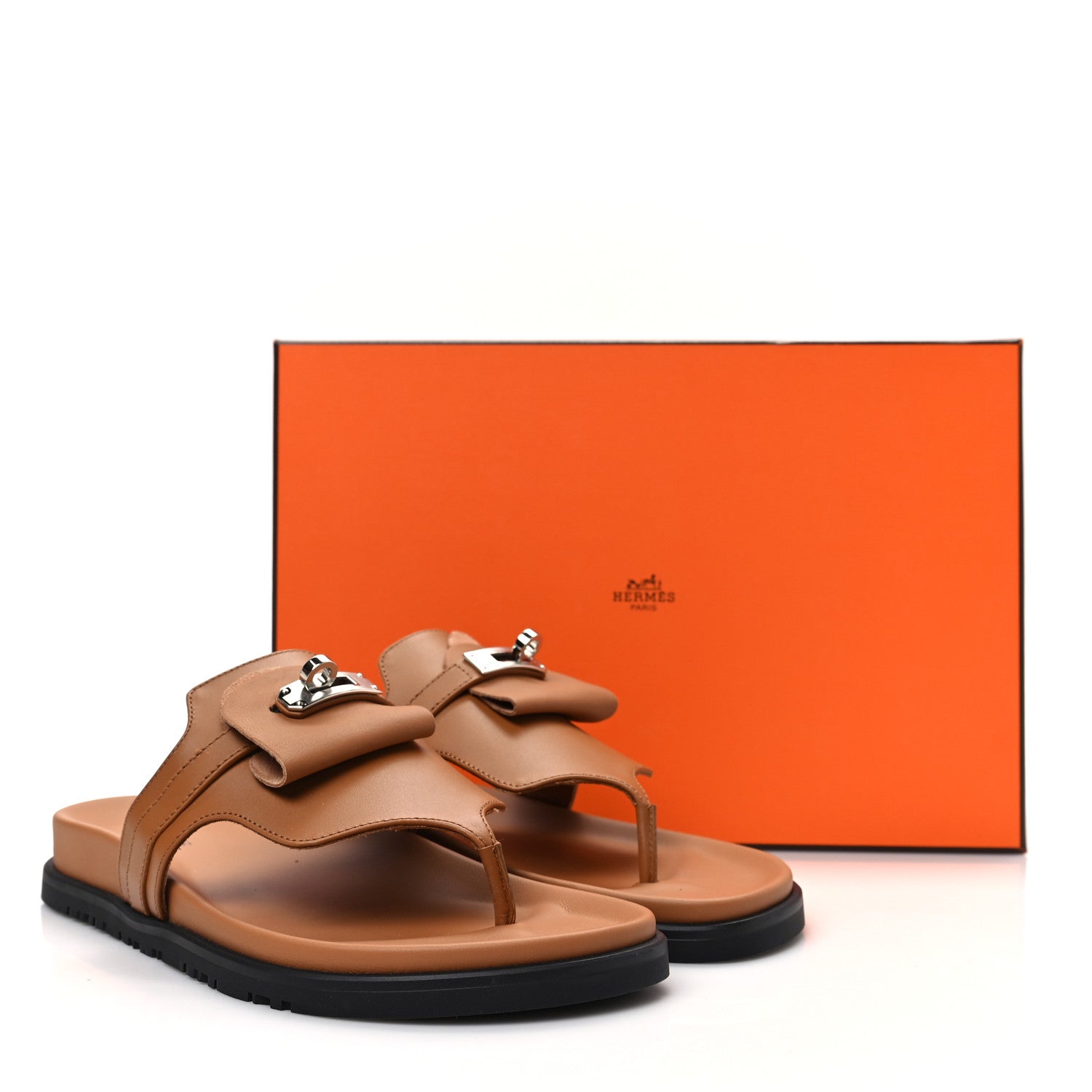 Hermes Calfskin Womens Empire Sandals 38 Naturel 1228439 Hermes Calfskin Womens Empire Sandals 38 Naturel 1228439