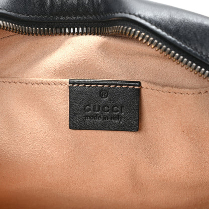 Gucci Calfskin Matelasse Small GG Marmont Chain Shoulder Bag Black 6 of 14