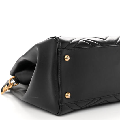 Gucci Calfskin Matelasse Medium GG Marmont Tote Black 9 of 11