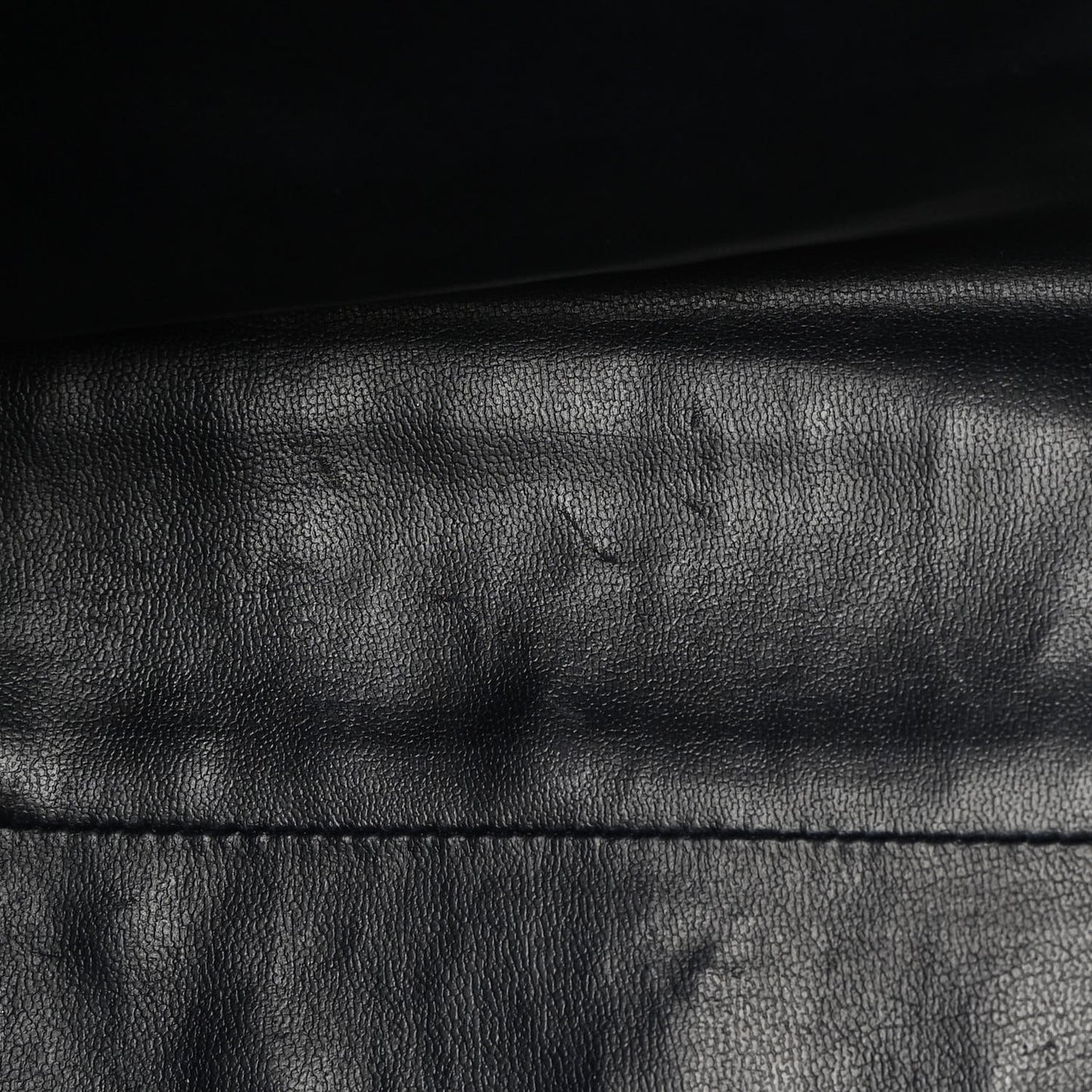 Lambskin Quilted Shoulder Bag Navy