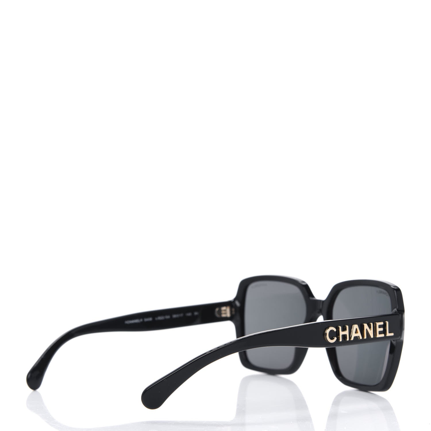 Chanel Acetate Polarized Square Sunglasses 5408 Black 4 of 4