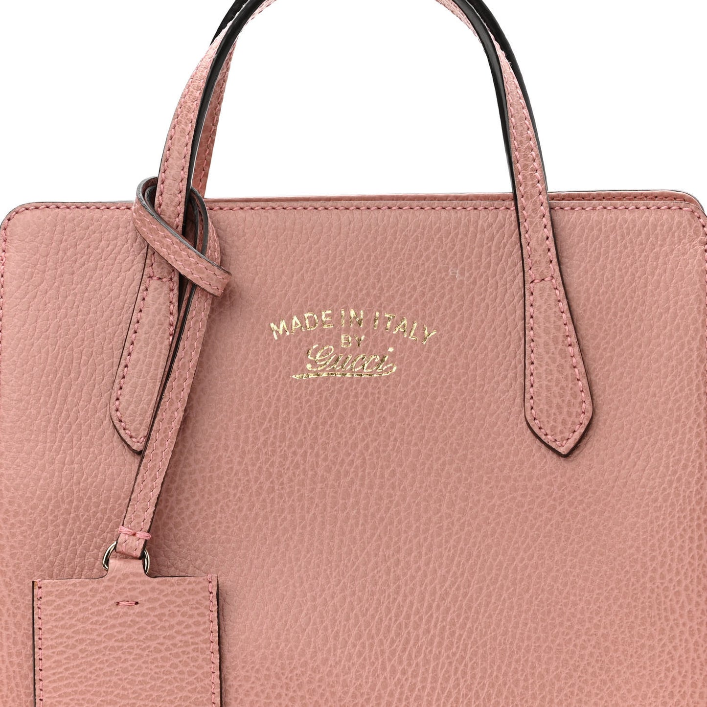 Dollar Calfskin Mini Swing Top Handle Bag Soft Pink