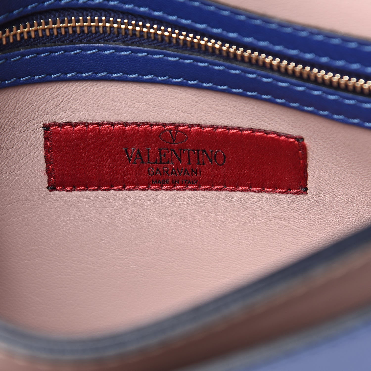 Valentino Garavani Nappa Rockstud Wristlet Clutch Navy 6 of 14