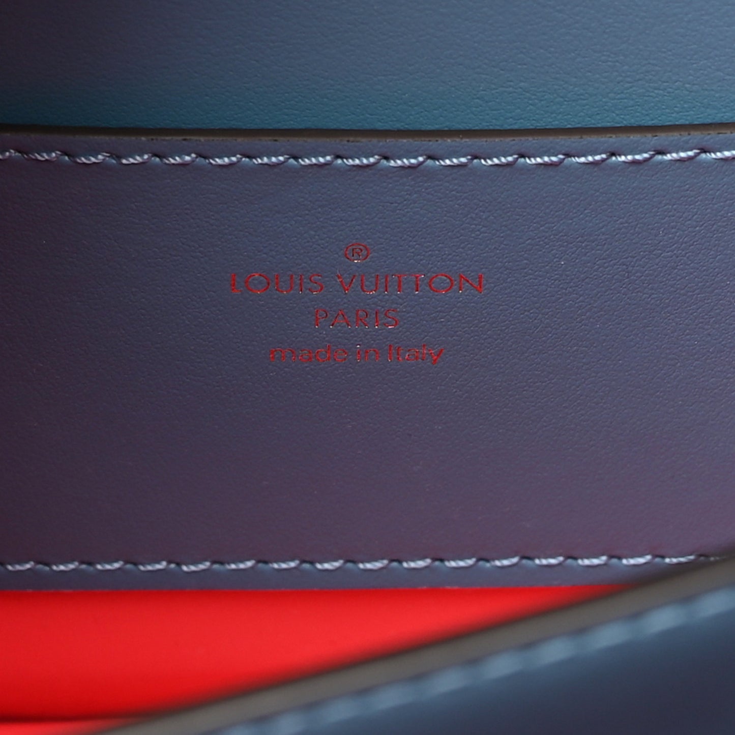 Smooth Calfskin LV Pont 9 Blue Orage