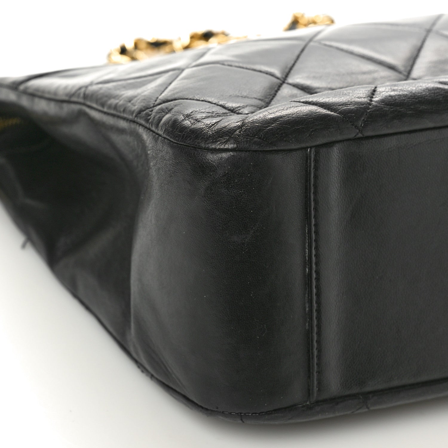 Chanel Lambskin Quilted Shoulder Bag Black 9 of 11