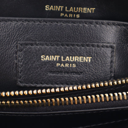 Saint Laurent Calfskin Y Quilted Monogram Small Loulou Chain Satchel Black 7 of 11