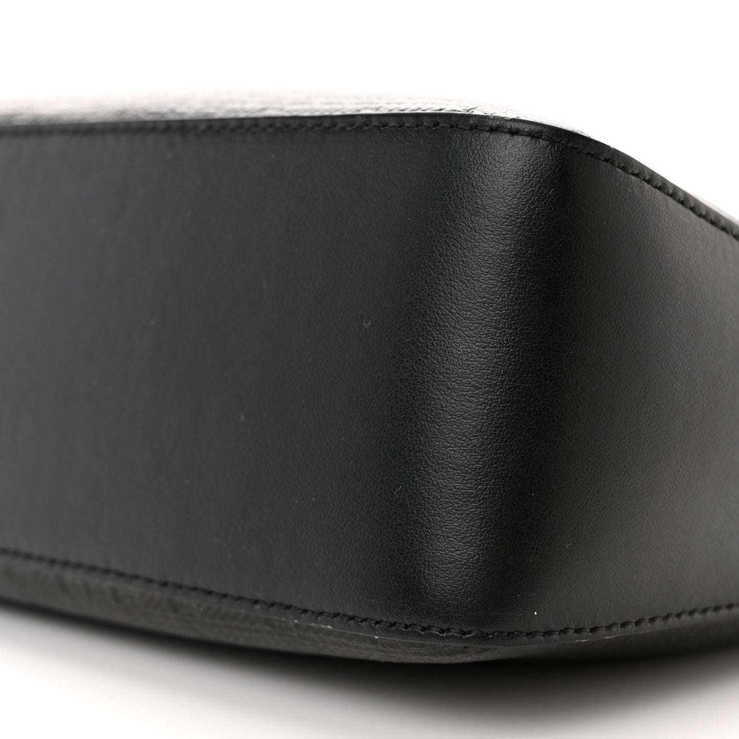 Coated Canvas Logo 4G Embossed Small Moon Cut Out Shoulder Bag Black