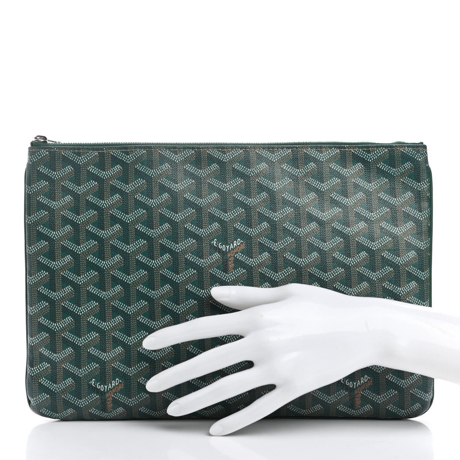 Goyard Goyardine Senat Pochette MM Green 2 of 9