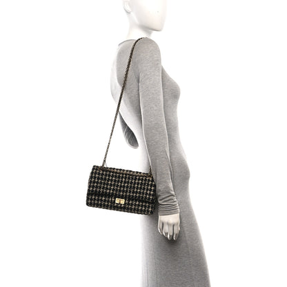 Chanel Fantasy Tweed 2.55 Reissue 225 Flap Black White 2 of 10