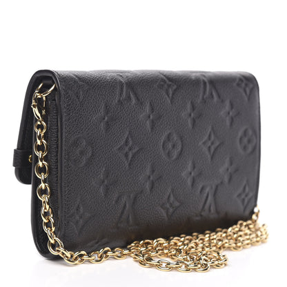 Louis Vuitton Empreinte Vavin Chain Wallet Black 3 of 8