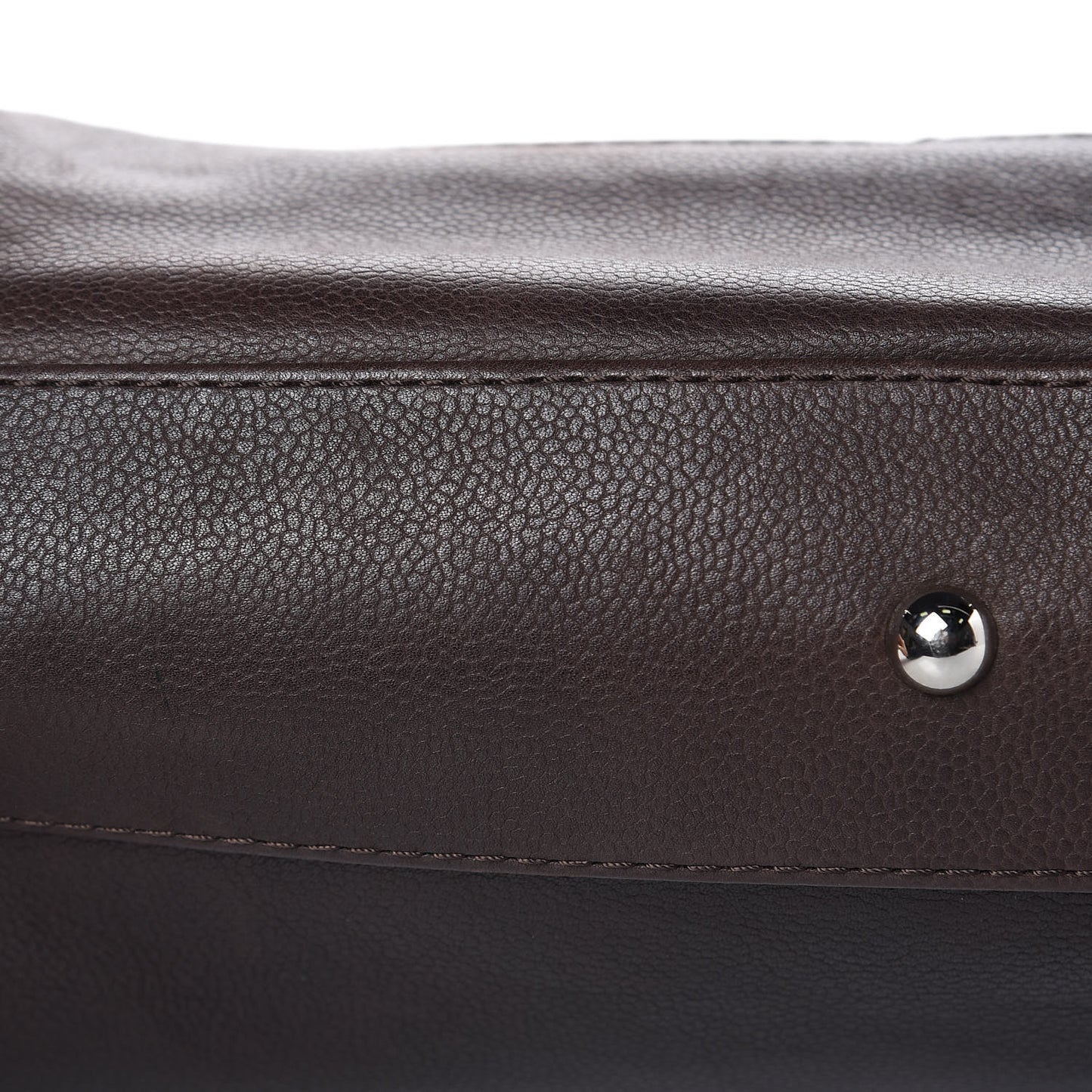 Caviar Large CC Tuck Tote Brown