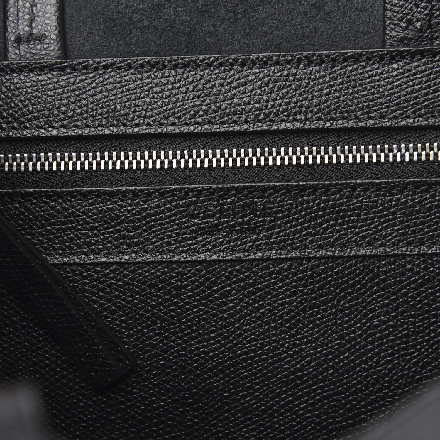 Celine Grained Calfskin Small Vertical Cabas Black 5 of 8