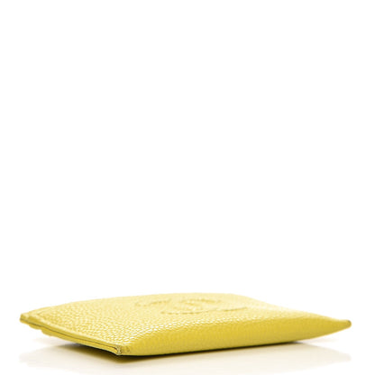 Chanel Caviar CC Timeless Card Holder Yellow 4 of 11