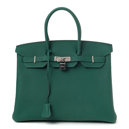 Hermes Togo Birkin 35 Malachite 1 of 9