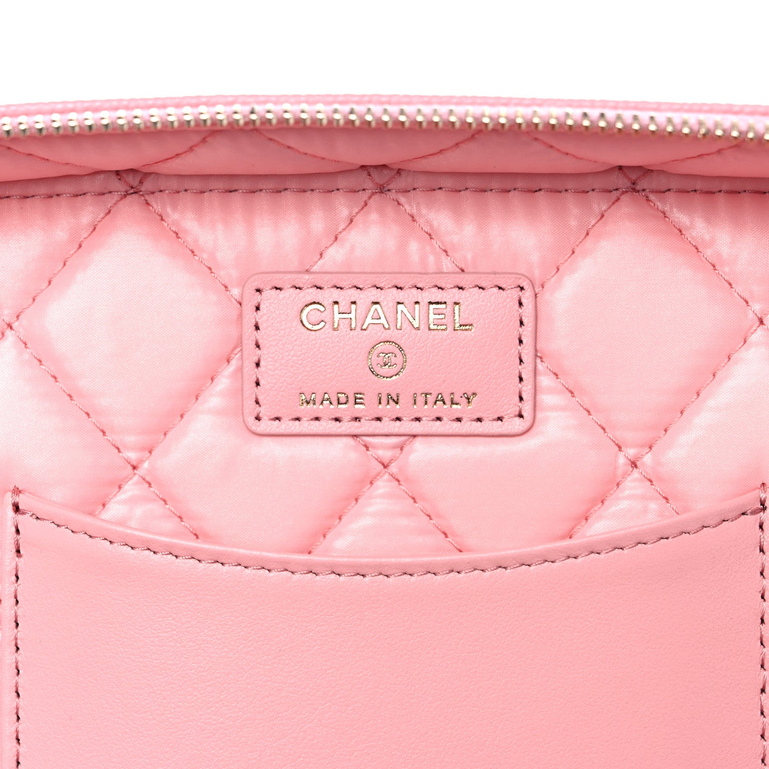 Chanel Caviar Quilted Large Vanity Pouch Pink 7 of 11