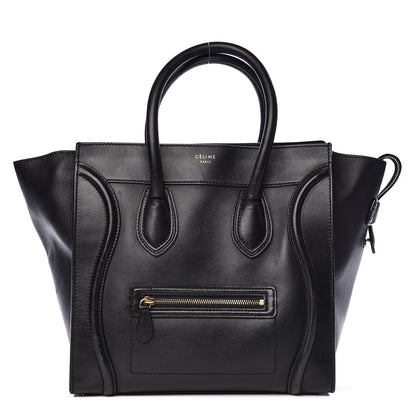 Celine Smooth Calfskin Mini Luggage Black 1 of 33
