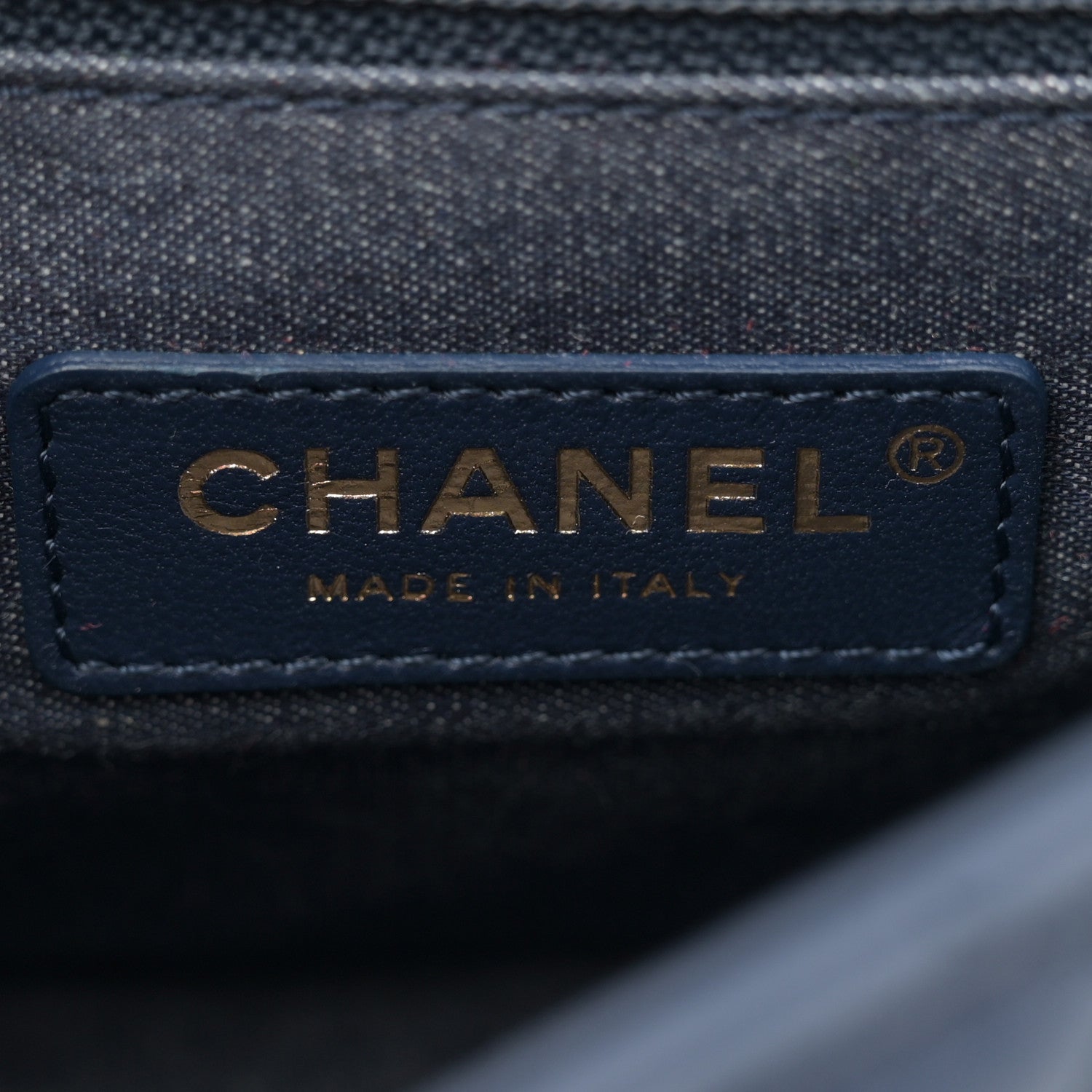 Chanel Lambskin Quilted Resin Bi-Color Chain Flap Bag Navy 6 of 12