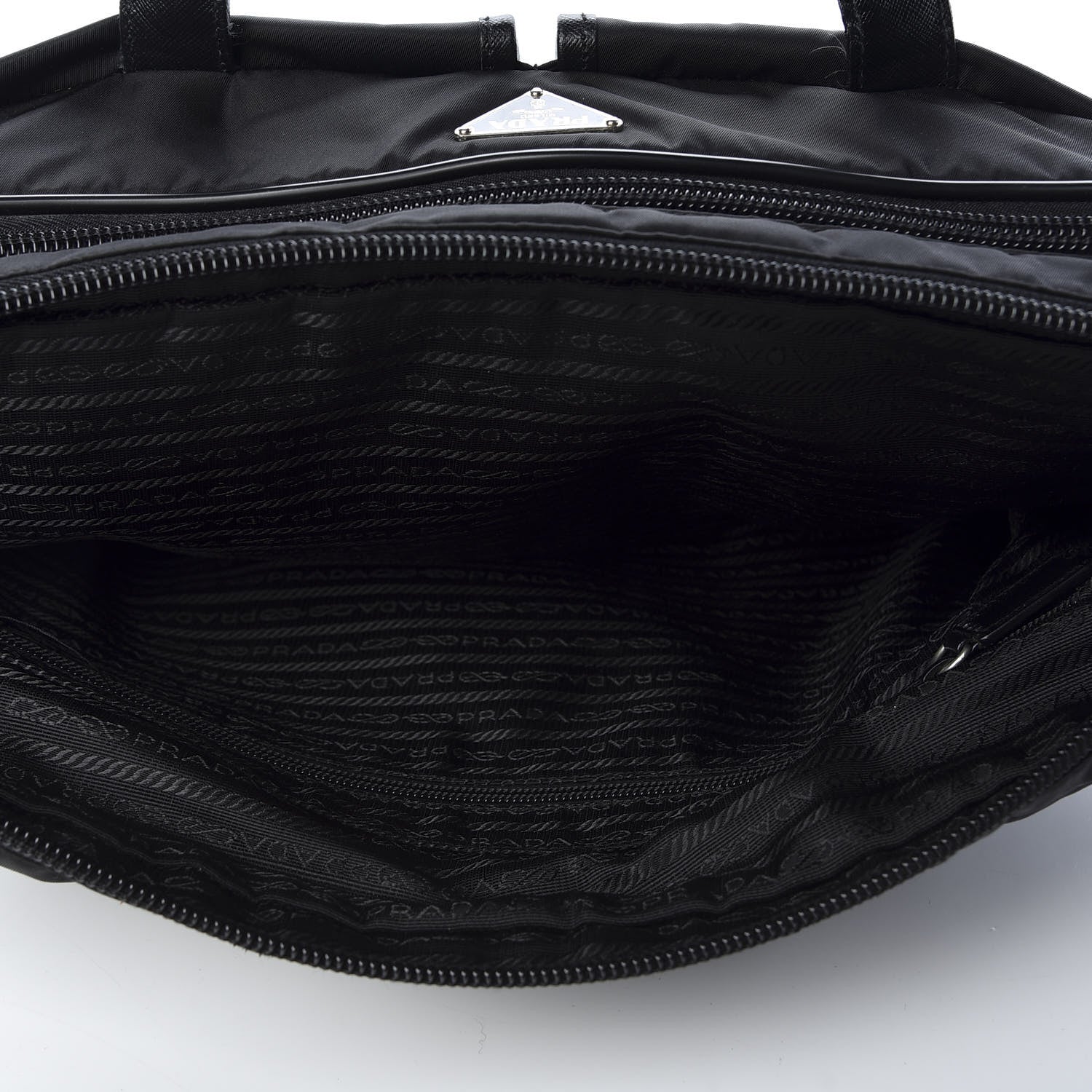 Prada Tessuto Nylon Travel Bag Black 4 of 10