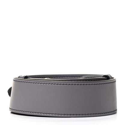 Christian Dior Calfskin D Fence Saddle Bag Adjustable Shoulder Strap Grey 2 of 3
