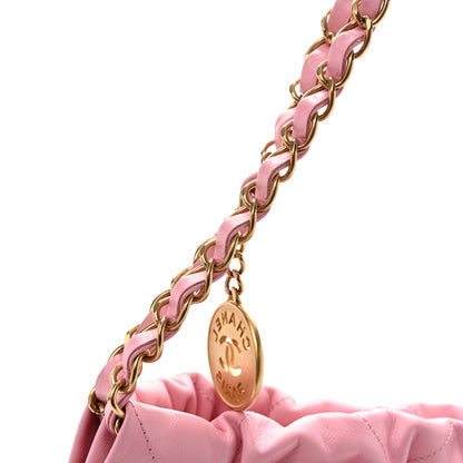 Chanel Shiny Calfskin Quilted Small Chanel 22 Dark Pink 12 of 13