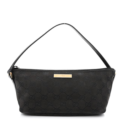 Gucci Monogram Boat Pochette Black 1 of 11