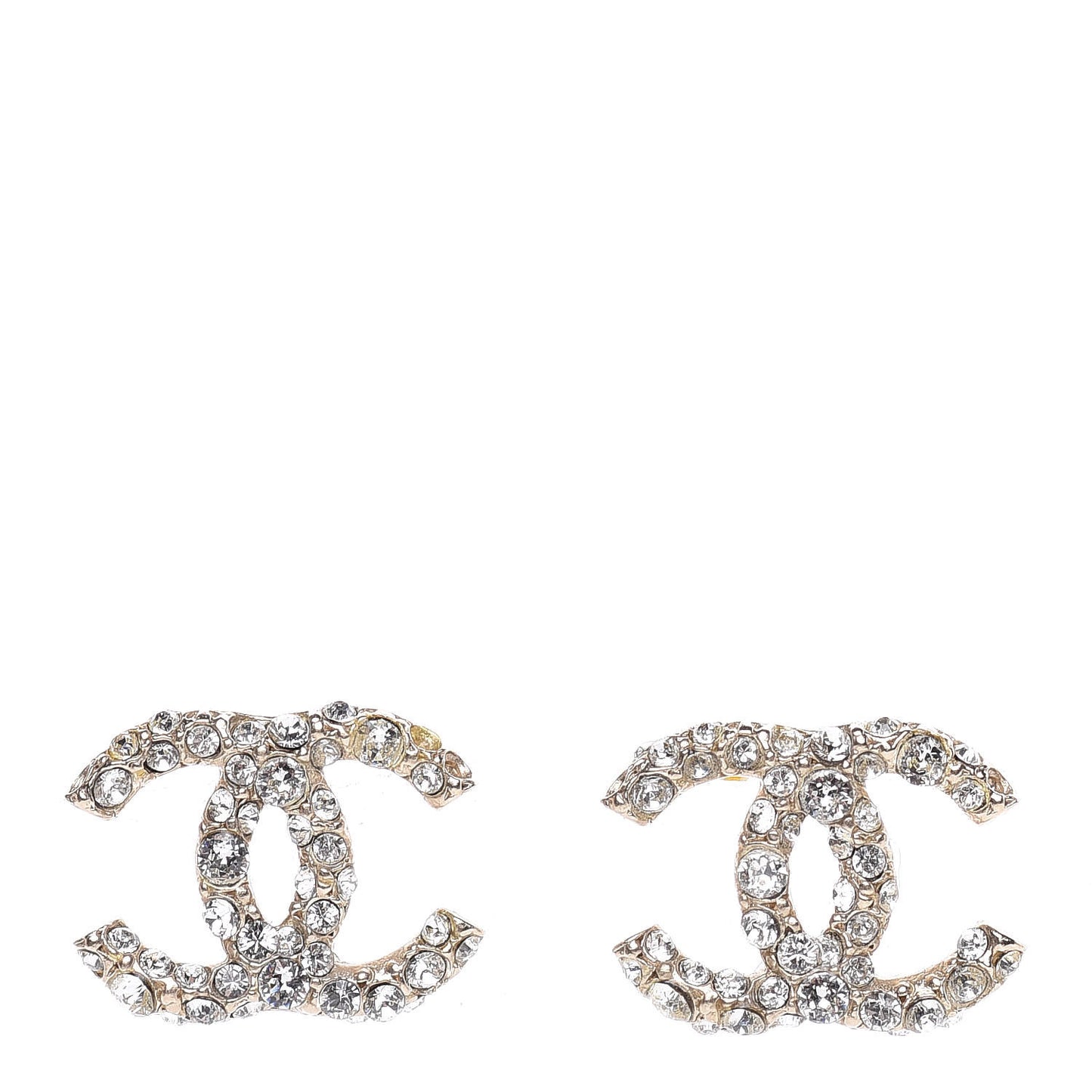Crystal CC Earrings Gold