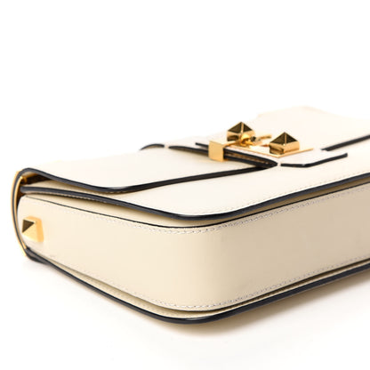 Valentino Garavani Vitello B-Rockstud Flap Light Ivory 8 of 10